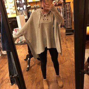 Oversized Tie Up Sweater